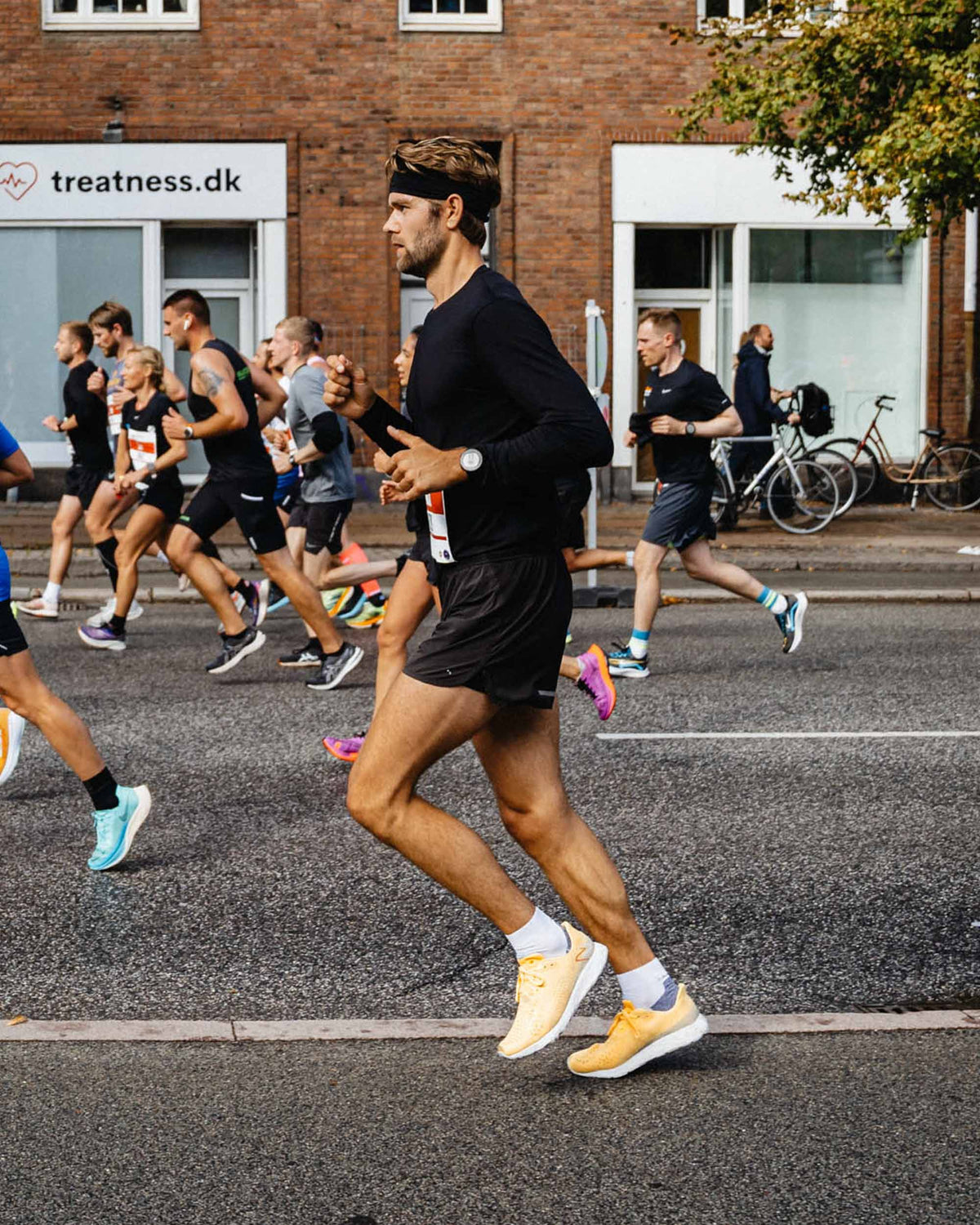 A man running a half marathon